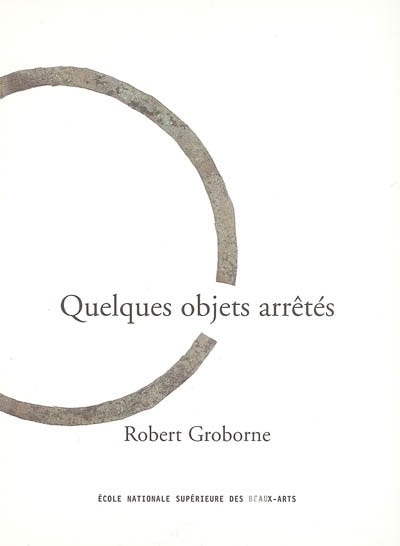 Couverture_Quelques objets arrêtés