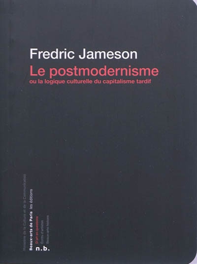 Couverture_Le postmodernisme ou La logique culturelle du capitalisme tardif