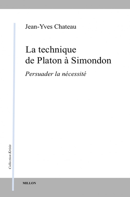 Couverture_La technique de Platon à Simondon