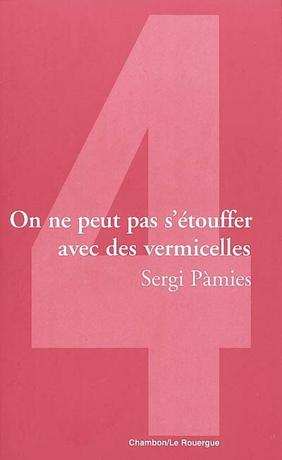 Front cover_On ne peut pas s'étouffer avec des vermicelles