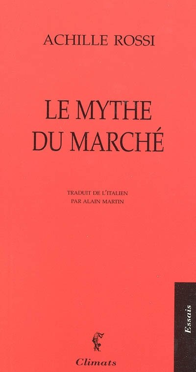 Front cover_Le mythe du marché