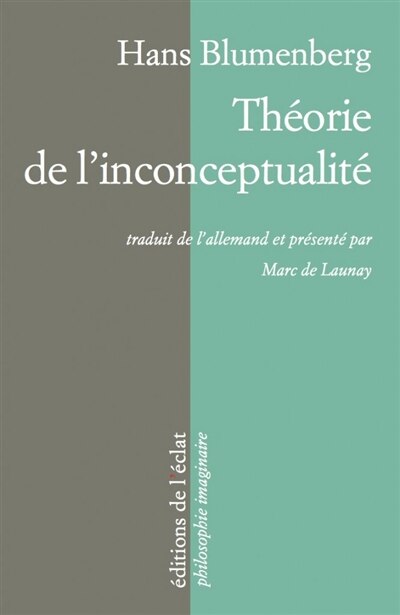 Front cover_Théorie de l'inconceptualité
