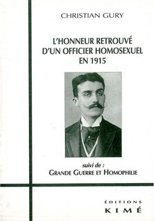 Front cover_L' honneur retrouvé d'un officier homosexuel en 1915 ; Grande Guerre et homophilie