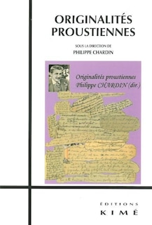 Front cover_Originalités proustiennes