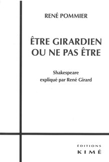 Front cover_Etre girardien ou ne pas être