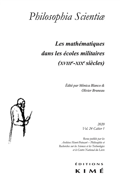 Couverture_Philosophia scientiae, n°24-1. Les mathématiques dans les écoles militaires (XVIIIe-XIXe siècles)