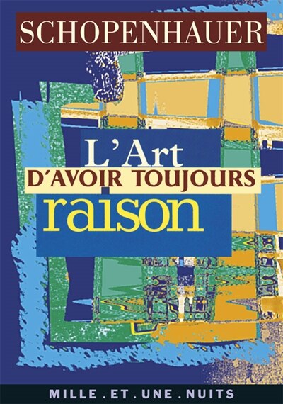 Couverture_Art d'avoir toujours raison