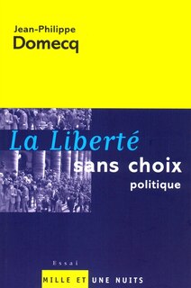 Front cover_La liberté sans le choix