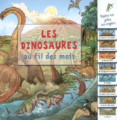 Couverture_Les dinosaures au fil des mois