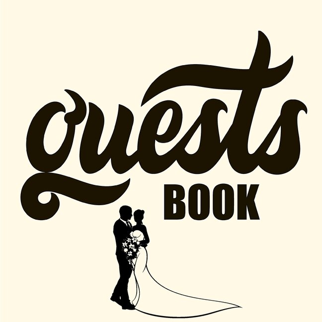 Couverture_Wedding Guest Book - Beautiful Leather Guest Book For Bride And Groom White Customized Signing, Registry Book For Visitors, Bridal Shower, Party And More!