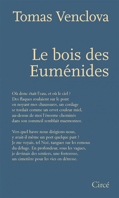 Front cover_Le bois des Euménides