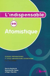 Front cover_Atomistique, classes préparatoires, 1er cycle universitaire scientifique, IUT de chimie