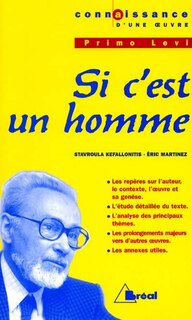 Couverture_Si c'est un homme, Levi
