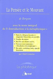 Couverture_La pensée et le mouvant, Henri Bergson
