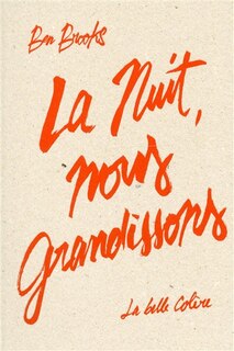 Front cover_La nuit, nous grandissons