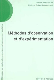 Couverture_M&eacute;thodes d'observation et d'exp&eacute;rimentation