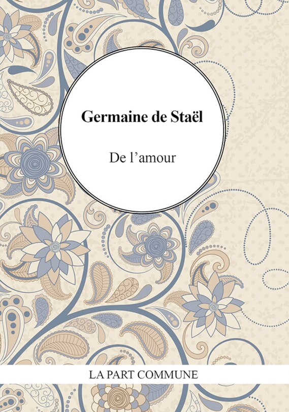 Front cover_De l'amour