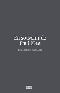 Front cover_En souvenir de Paul Klee