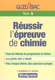Front cover_Réussir l'épreuve de chimie, terminale S