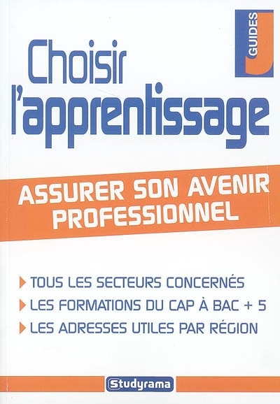 Front cover_Choisir l'apprentissage