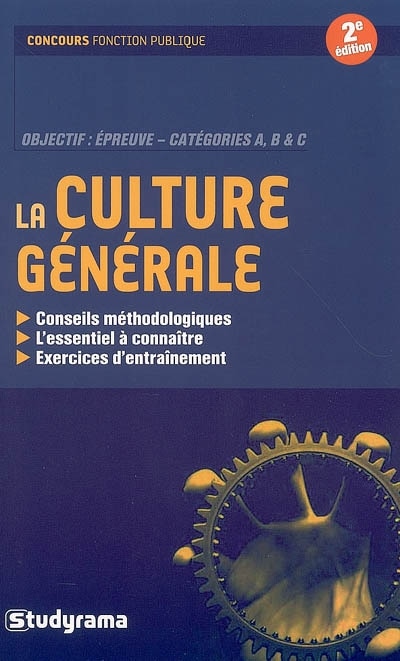 Front cover_La culture générale, objectif épreuve catégories A, B & C