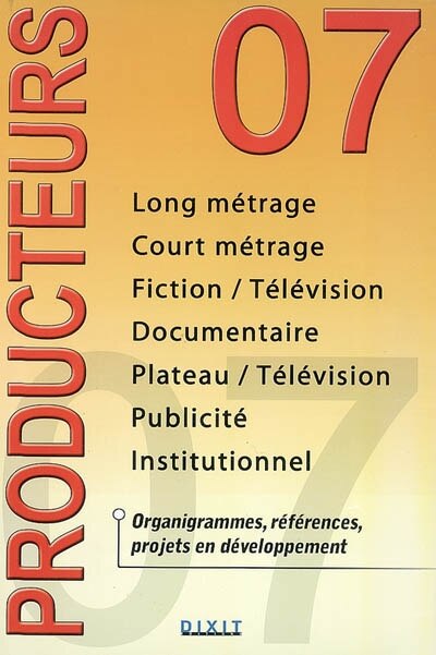 Couverture_Producteurs  Edition 2007