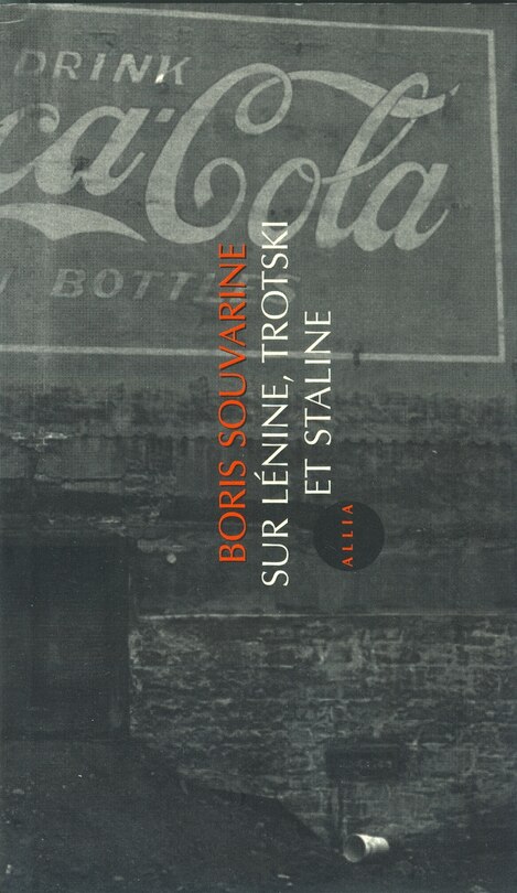 Front cover_Sur Lénine, Trotski et Staline ; Boris