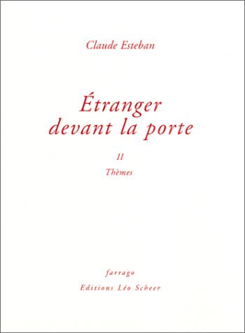 Couverture_Etranger devant la porte, Vol. 2. Thèmes