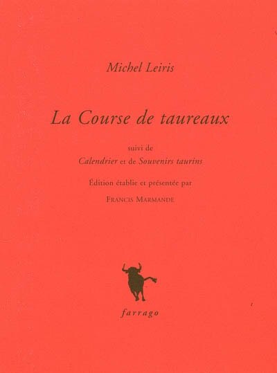 Couverture_La course de taureaux ; Calendrier ; Souvenirs taurins