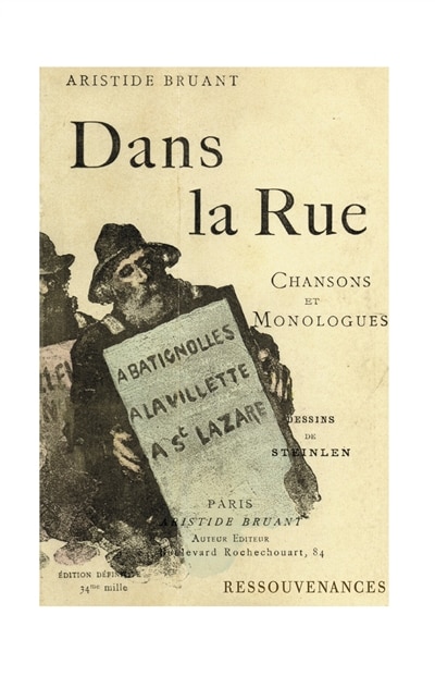 Front cover_Dans la rue : chansons et monologues, Vol. 1