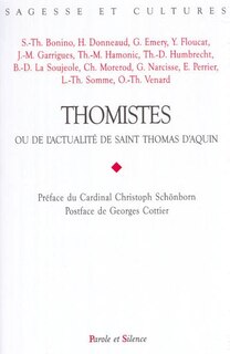 Couverture_Thomistes ou de l'actualité de saint Thomas d'Aquin