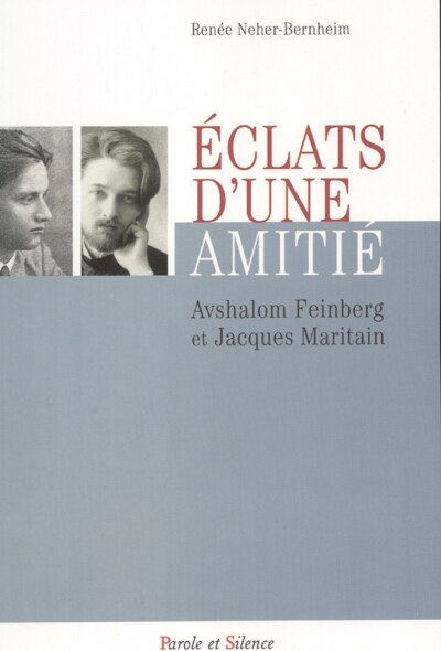 Front cover_Eclats d'une amitié, Avshalom Feinberg et Jacques Maritain