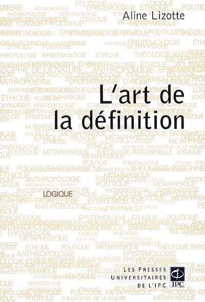 Front cover_L'art de la d&eacute;finition