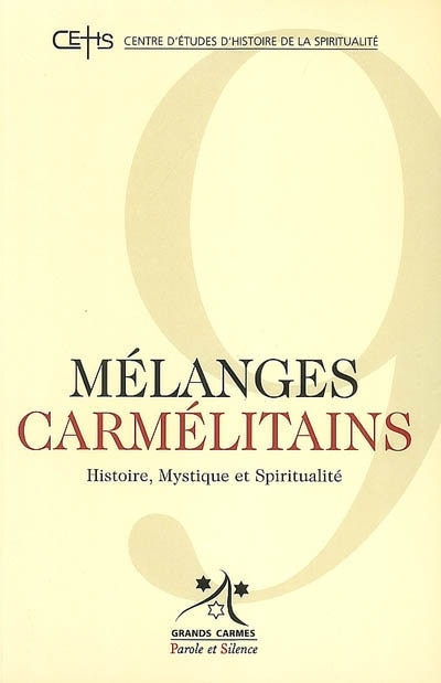 Couverture_M&eacute;langes carm&eacute;litains, n&deg;9