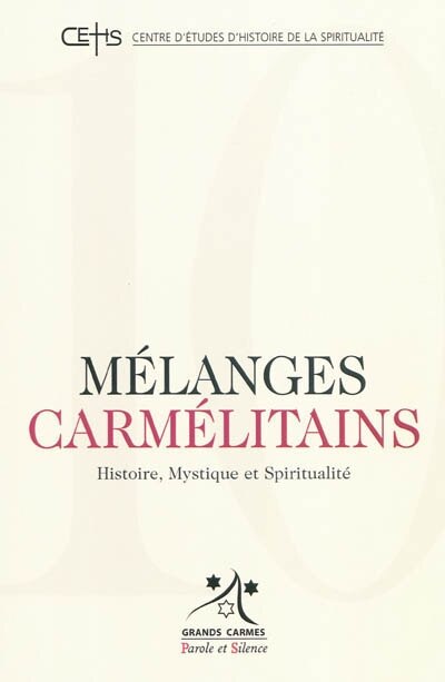 Couverture_Mélanges carmélitains, n°10