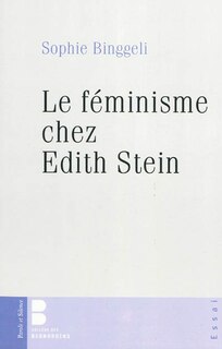 Front cover_Le féminisme chez Edith Stein