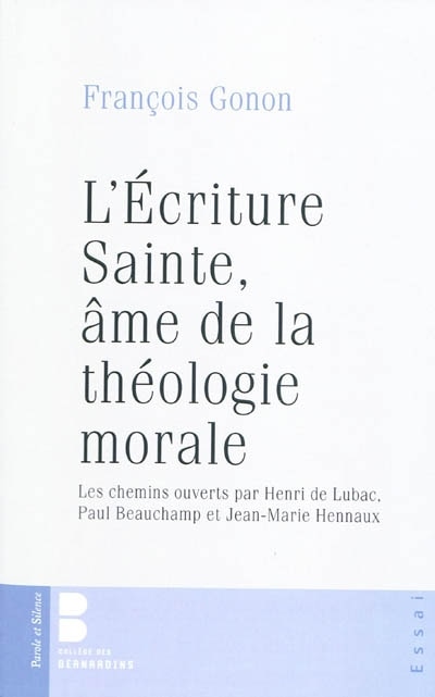 Couverture_L' étude de l'écriture sainte, âme de la théologie morale