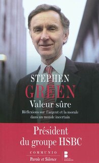 Front cover_Valeur sûre : réflexions sur l'argent et la morale dans un monde incertain
