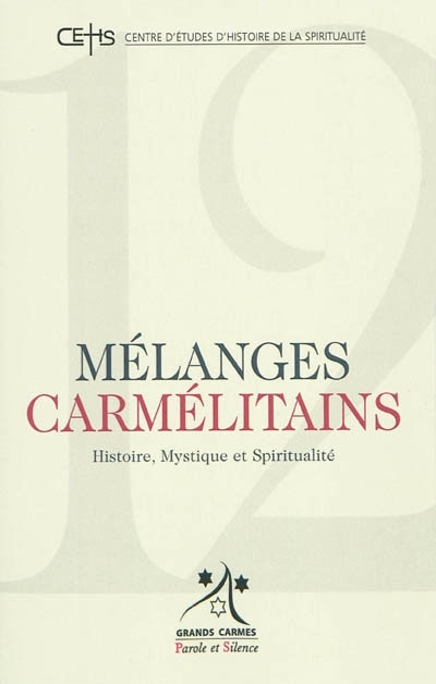 Front cover_Mélanges carmélitains, n°12