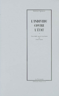 Couverture_L' individu contre l'Etat