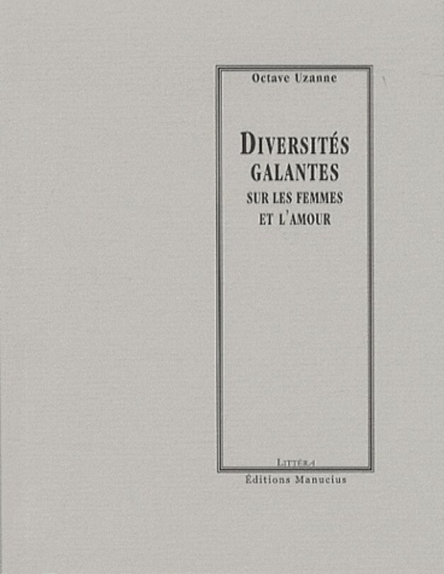Front cover_Diversités galantes sur les femmes et l'amour