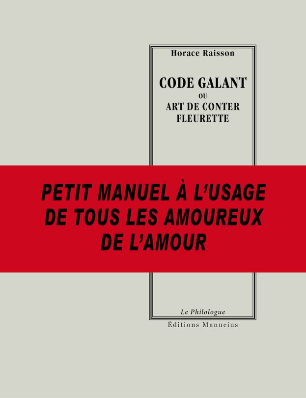 Couverture_Code galant ou art de conter fleurette