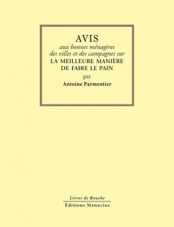 Couverture_Avis aux bonnes ménagères des villes et des campagnes sur la meilleure manière de faire le pain