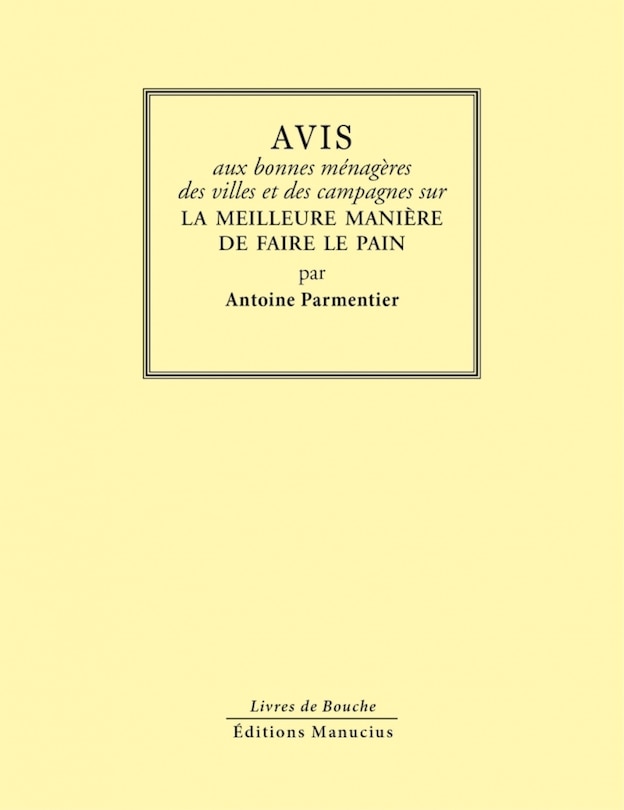 Couverture_Avis aux bonnes ménagères des villes et des campagnes sur la meilleure manière de faire le pain