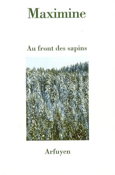 Front cover_Au front des sapins
