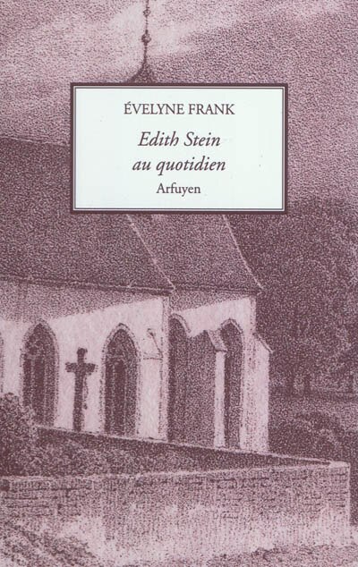 Front cover_Edith Stein au quotidien