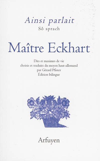 Front cover_Ainsi parlait Maître Eckhart