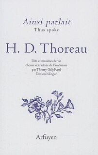 Front cover_Ainsi parlait Henry David Thoreau