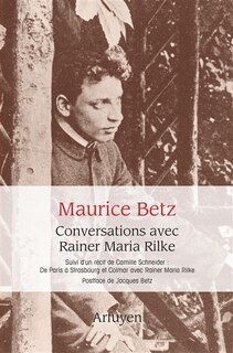 Couverture_Conversations avec Rainer Maria Rilke