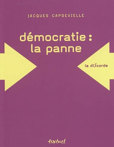 Front cover_Démocratie : la panne